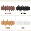 Solid wood entrance door coat hook, foyer piano key hanging rack without drilling, wall hanging creative coat and hat rack hook Application Scenario